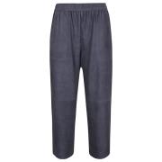 Cropped Trousers Via Masini 80 , Blue , Dames