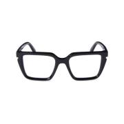 Zwarte Optische Frame Stijlvol Must-Have Off White , Black , Unisex