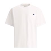 Jersey Katoenen T-Shirt Sacai , White , Heren