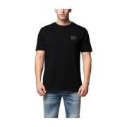 Essential Pique T-Shirt Zwart Heren My Brand , Black , Heren
