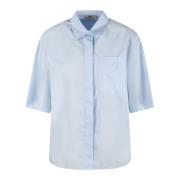 Klassiek Katoenen Shirt Herno , Blue , Dames