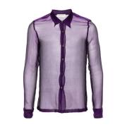 Casual Shirts Dries Van Noten , Purple , Heren