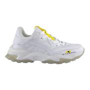 Witte Leren Sneakers John Richmond , White , Heren