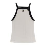 Mouwloze Top Courrèges , White , Dames