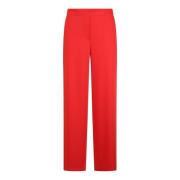 Wide Trousers P.a.r.o.s.h. , Red , Dames