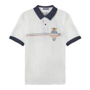 Polo Shirts Aeronautica Militare , White , Heren