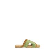 Platte Sandalen Castañer , Green , Dames