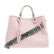 Shopper tas met logo Emporio Armani , Pink , Dames