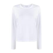 Long Sleeve Tops James Perse , White , Dames