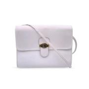 Pre-owned Leather crossbody-bags Dior Vintage , White , Dames