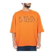 T-Shirts Fila , Orange , Heren