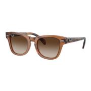 Trendy Transparent Brown Sunglasses Ray-Ban , Brown , Unisex