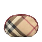 Pre-owned Fabric pouches Burberry Vintage , Beige , Dames