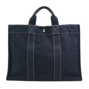 Pre-owned Canvas totes Hermès Vintage , Black , Dames