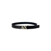 Blauwe Effen Riem voor Mannen Armani Exchange , Blue , Heren