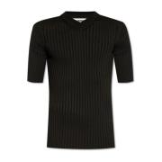 Geribbeld T-shirt Jil Sander , Black , Heren