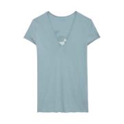 Blauwe T-shirts en Polos Zadig & Voltaire , Blue , Dames