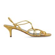 Metallic hak sandalen Maria Luca , Yellow , Dames