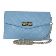 Gewatteerde Celeste Pochette met Double G Sluiting Gaëlle Paris , Blue...