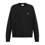 Sweatshirt met logo Maison Kitsuné , Black , Heren