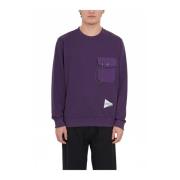 Crewneck Sweatshirt - By AND Wander Gramicci , Purple , Heren