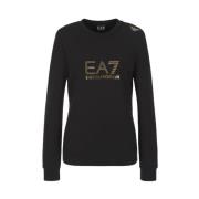 Sweatshirts Emporio Armani EA7 , Black , Dames