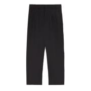 Wide Trousers Dondup , Black , Dames