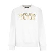 Witte Katoenen Crewneck Sweatshirt Versace Jeans Couture , White , Her...