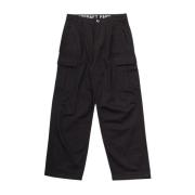 Straight Trousers Alpha Industries , Black , Heren