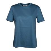 Blauwe Cosmo Katoen Modal T-shirt Max Mara , Blue , Dames