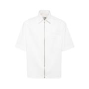 Short Sleeve Shirts Lc23 , White , Heren