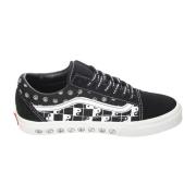 Leopard Print Lace-Up Sneakers Vans , Black , Heren
