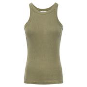 Sleeveless Tops Adriano Goldschmied , Green , Dames