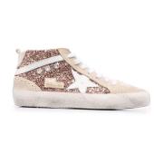 Glitter Suede High Top Sneakers Golden Goose , Multicolor , Dames