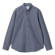 Klassieke Oxford Button-Up Shirt Carhartt Wip , Blue , Heren