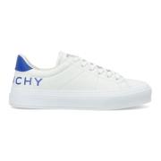 City Sport Wit/Blauw Leren Sneakers Givenchy , White , Heren