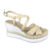 Sandaal Schoenen 10560 Nerogiardini , Beige , Dames