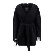 Belted Coats Balenciaga , Black , Dames