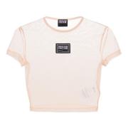 Toffee Piece T-Shirt Versace Jeans Couture , Beige , Dames