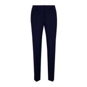 Slim Fit Wollen Businessbroek Windsor , Blue , Dames