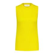 Sleeveless Tops Sportmax , Yellow , Dames