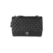 Pre-owned Leather chanel-bags Chanel Vintage , Black , Dames