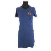 Pre-owned Cotton dresses Louis Vuitton Vintage , Blue , Dames