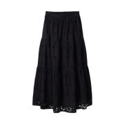 Maxi Skirts Desigual , Black , Dames