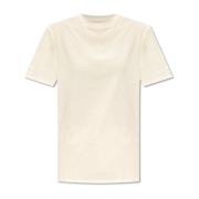 Bedrukt T-shirt Jil Sander , White , Dames