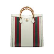 Pre-owned Leather gucci-bags Gucci Vintage , White , Dames