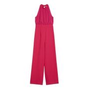 Envers Satin en Georgette Jumpsuit Pennyblack , Pink , Dames