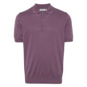 Polo Shirts Canali , Purple , Heren