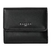 Mini Wallet Continental Glad Eco-Leer Zwart Gaëlle Paris , Black , Dam...