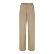 Linnen beige lange broek Tulsi Modström , Beige , Dames